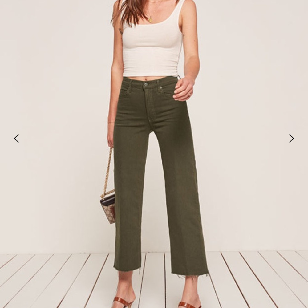 Petite stretch flood jeans size 28